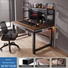 Small Bedroom Study Desk Hutch All in One Combination Desktop Computer Hole Board Gaming Table