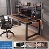 Small Bedroom Study Desk Hutch All in One Combination Desktop Computer Hole Board Gaming Table