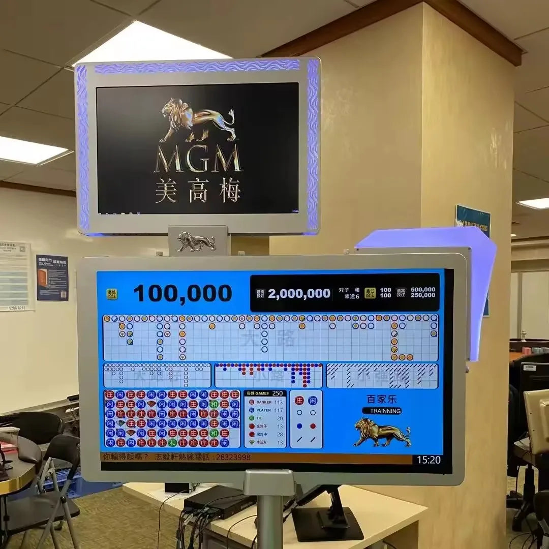 Deluxe Poker Casino Entertainment Gambling Table Casino Gaming Table Screens for Casino Table
