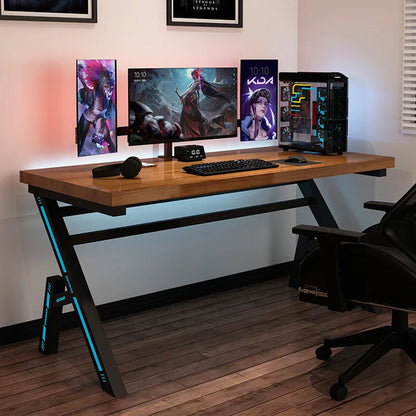 Computer Desk Solid Wood Writing Desktop Home Desks Bedroom Room Workbench Game Gaming Table Furniture Ready to Ship