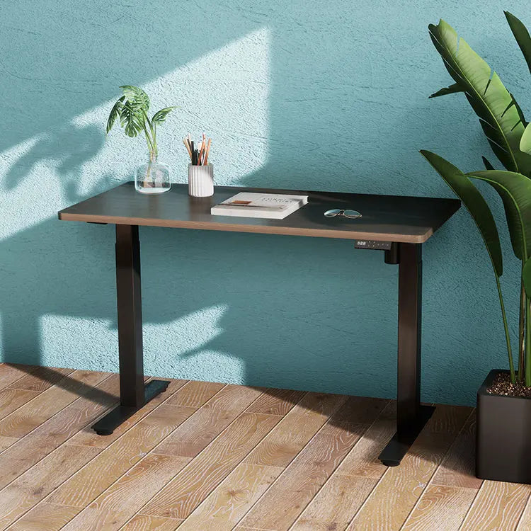Single Motor Automatic Ergonomic Electric Lift Sit to Stand Height Adjustable Motorized Gaming Table High Quality Wooden Metal