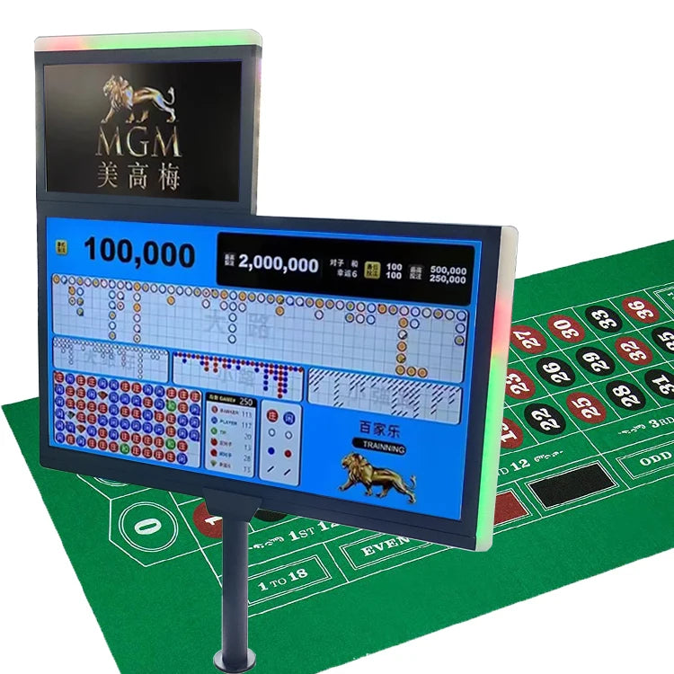 Deluxe Poker Casino Entertainment Gambling Table Casino Gaming Table Screens for Casino Table