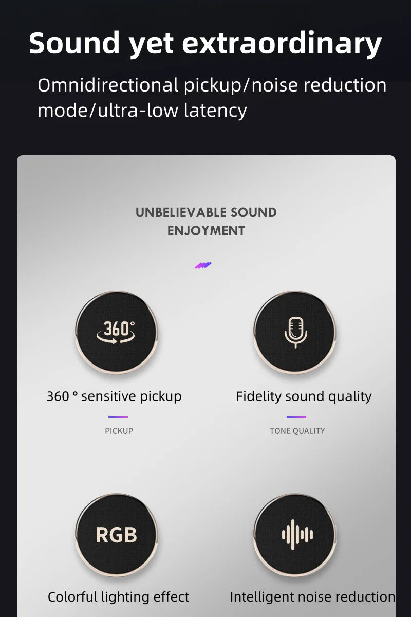 Bluedio S3000 USB/XLR Dynamic Microphone With Headphone Jack/RGB/Mute for Mixer PC Gaming Recording Streaming PS5/4 AmpliGame