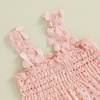Ma&Baby 0-18M Baby Girls Clothes Sets Newborn Infant Toddler Summer Lace Floarl Sleeveless Tops Shorts Outfits