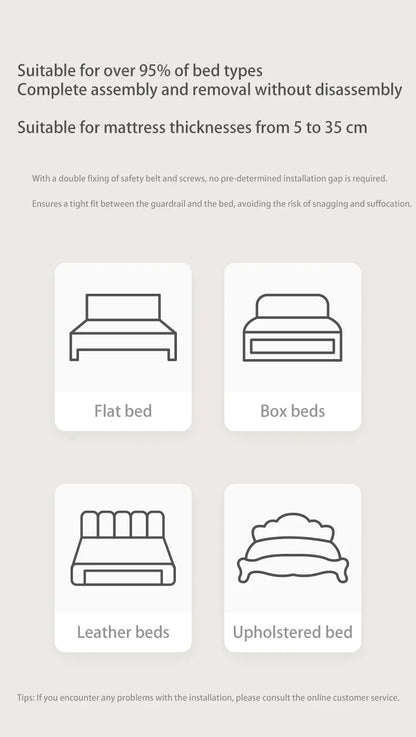 Simple and Lightweight Baby Cot Dual-use Comfortable Toddler Baby Bed within Bed Safety Protection Easy To Install Bedside Crib
