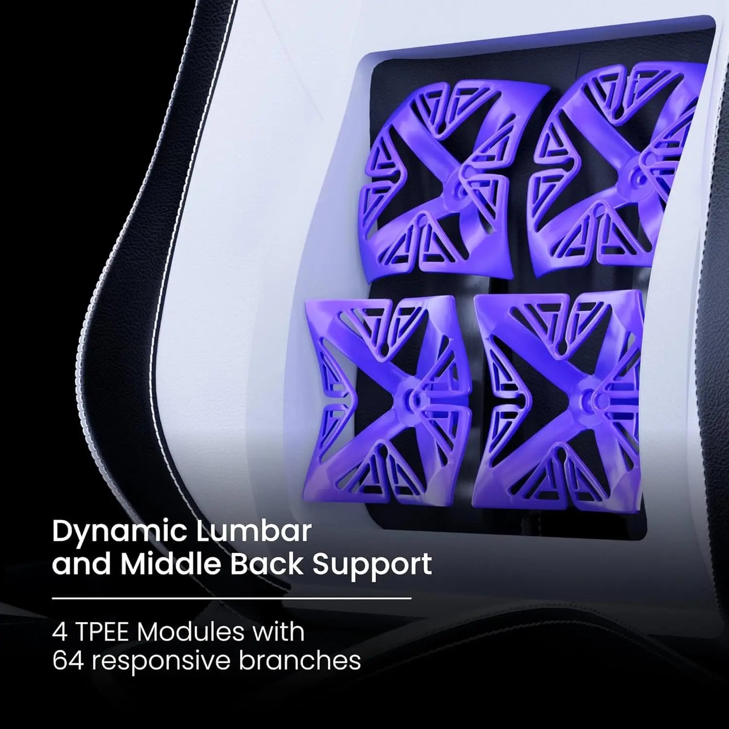 PL4800 Ergonomic Big & Tall Gaming Chair Featuring ContourMax Lumbar & VertaAir Seat Systems - RGB LED Kits Upgradeable, Custom