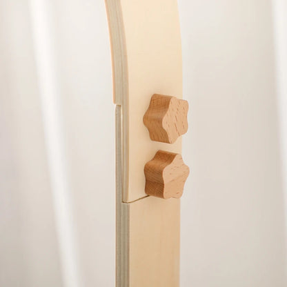 Baby Wooden Crib Mobile Bed Bell Hanging Rattle Toy Newborn Music Box Bed Bell Hanging Toys Holder Bracket Infant Crib Baby Gift