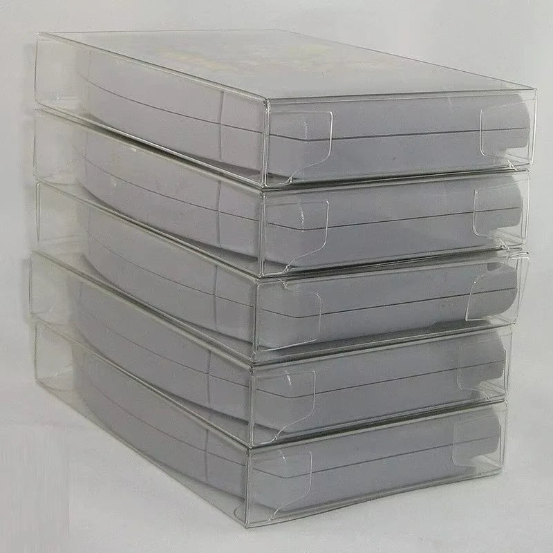 For N64 gaming cartridge case - ultra-thin 0.3mm PET protective case, vintage gaming collection | transparent | moisture-proof