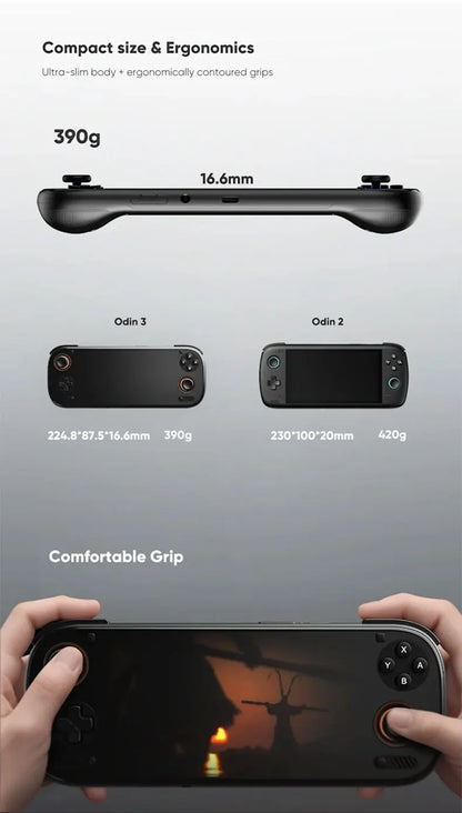 AYN Odin 3 Game Console 6'' 1080P 120Hz AMOLED Screen Handheld With 8000mAh Hall-Effect Joystick/Trigger Handheld Game Console