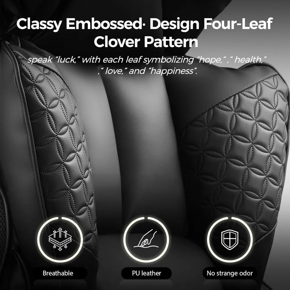 Big and Tall Office Chair 400LBS Wide Ergonomic Gaming Chair with Deluxe Embossing Designed Leather with Foot Rest,150°Reclinin