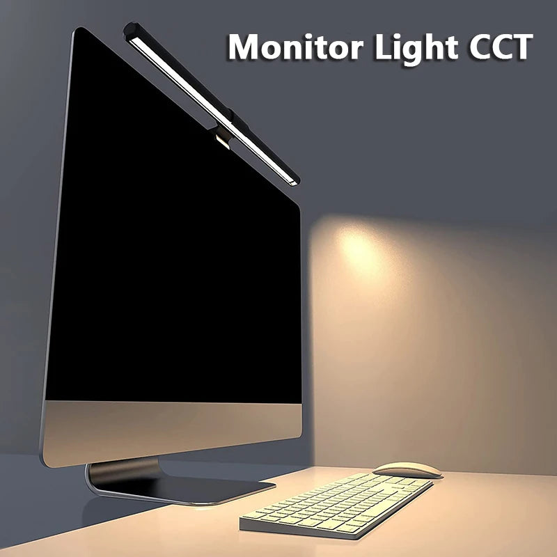 RGB 30cm Monitor Hanging Lamp – Stepless Dimmable LED Screen Bar for Work & Gaming & Study