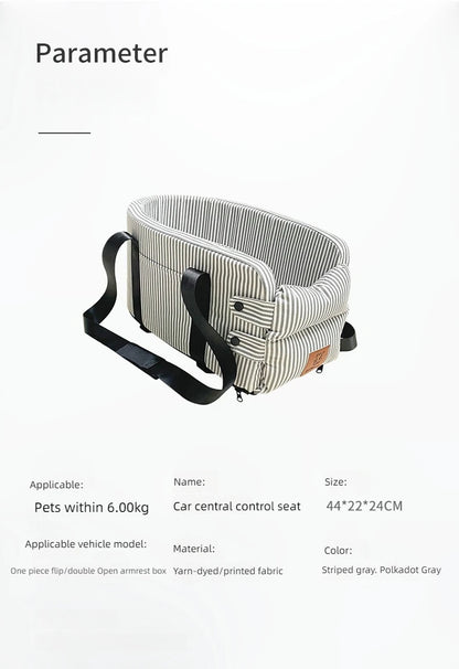 Car Center Console Pet Safety Seat Dog Bed Mat Cat Mat Car Supplies Portable Travel Rest for Dogs And Cats