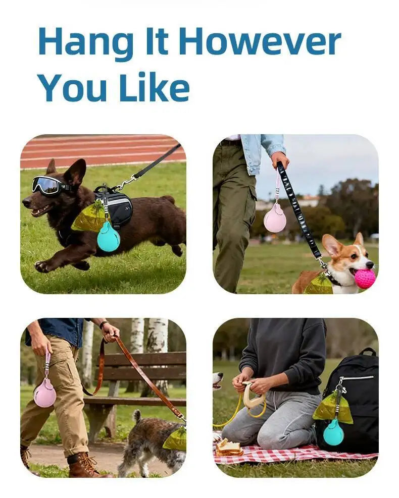 Dogs Drinking Bottle with Silicone Bowl, 285ml Stainless Steel Leak-Proof Dog Drinking Bottle for Cats and Dogs, Walks and Hikes