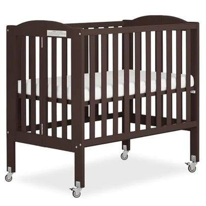 Dream On Me 2-in-1 Portable Mini Crib, Non-Full Size Baby Crib for Small Spaces, 2 Mattress Heights, Compact Travel Design, Inc