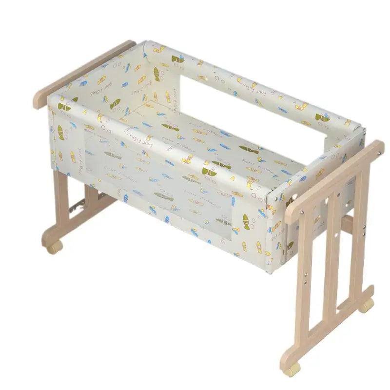 85Cm long simple solid wood baby crib