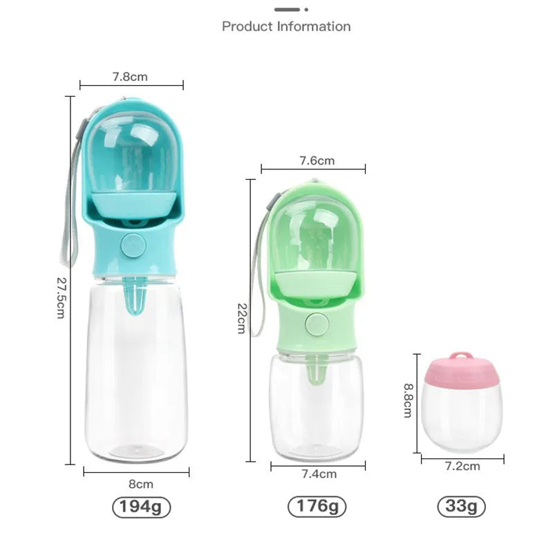 320/500ML Portable Dog Cat Water Bottle for Dog Gourd Walk Drinking Bottle Dog Pet Supplies Food Bowl