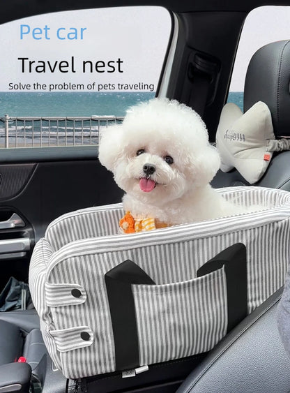 Car Center Console Pet Safety Seat Dog Bed Mat Cat Mat Car Supplies Portable Travel Rest for Dogs And Cats