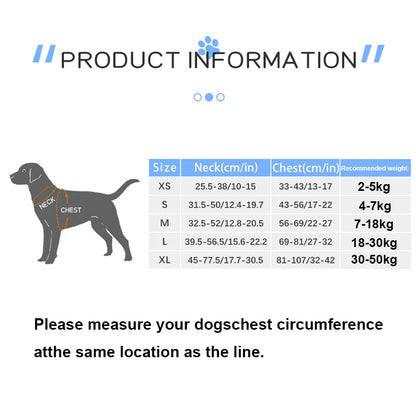 SMALL COMBINATION Dog Harness No Pull Reflective Pet Dog Chest Harness Adjustable for Small Medium Large Dogs Outdoor Walking