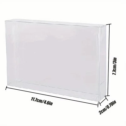 For N64 gaming cartridge case - ultra-thin 0.3mm PET protective case, vintage gaming collection | transparent | moisture-proof