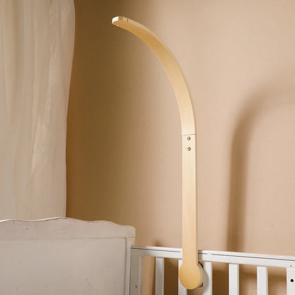Baby Wooden Crib Mobile Bed Bell Hanging Rattle Toy Newborn Music Box Bed Bell Hanging Toys Holder Bracket Infant Crib Baby Gift