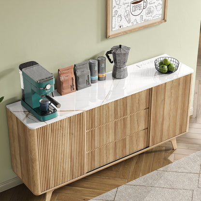 62" Buffet Cabinet Fluted - Vektaya